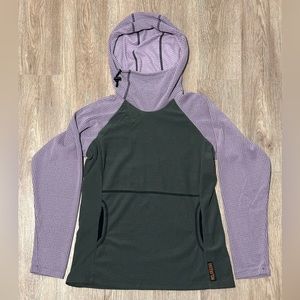 Melanzana micro grid hoodie